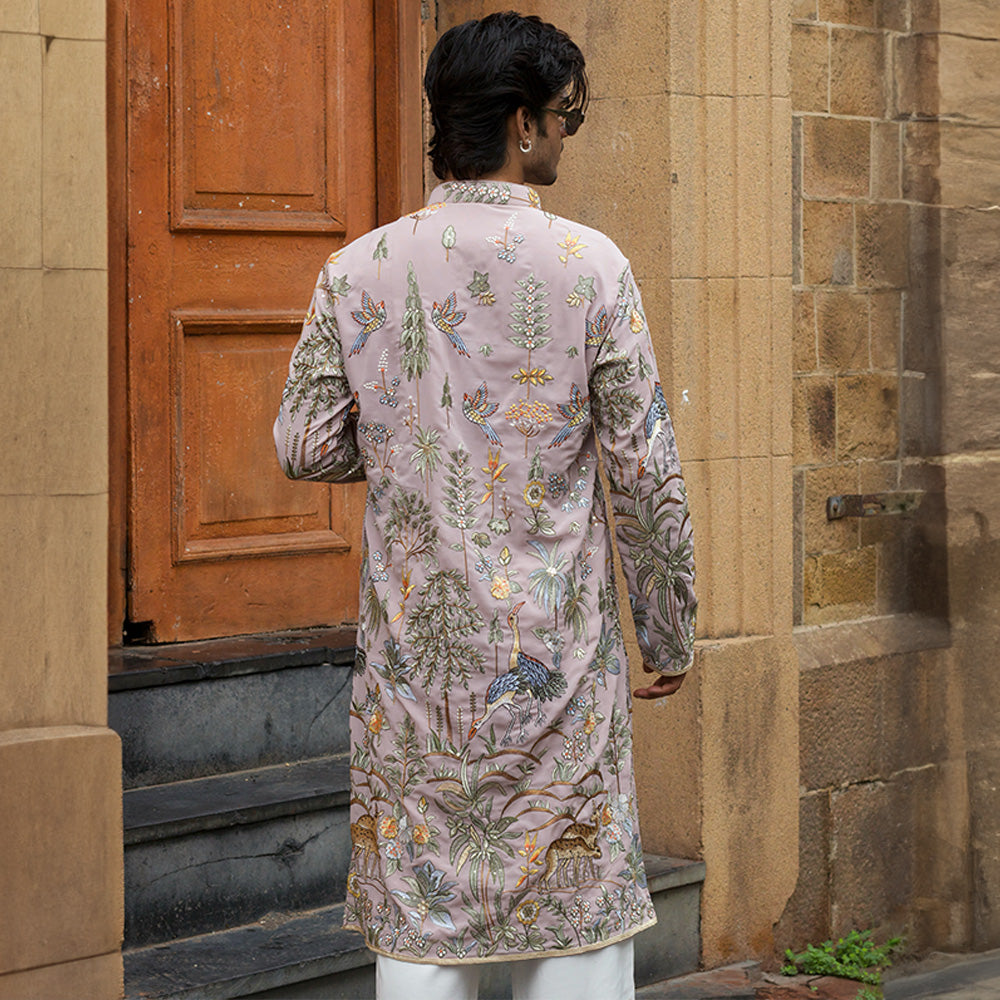 Blush Forest Embroidered Kurta