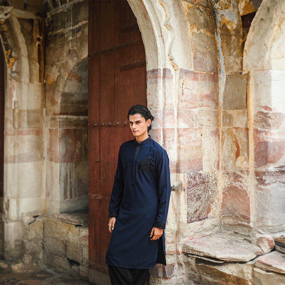 Midnight Luxe Embellished Kurta