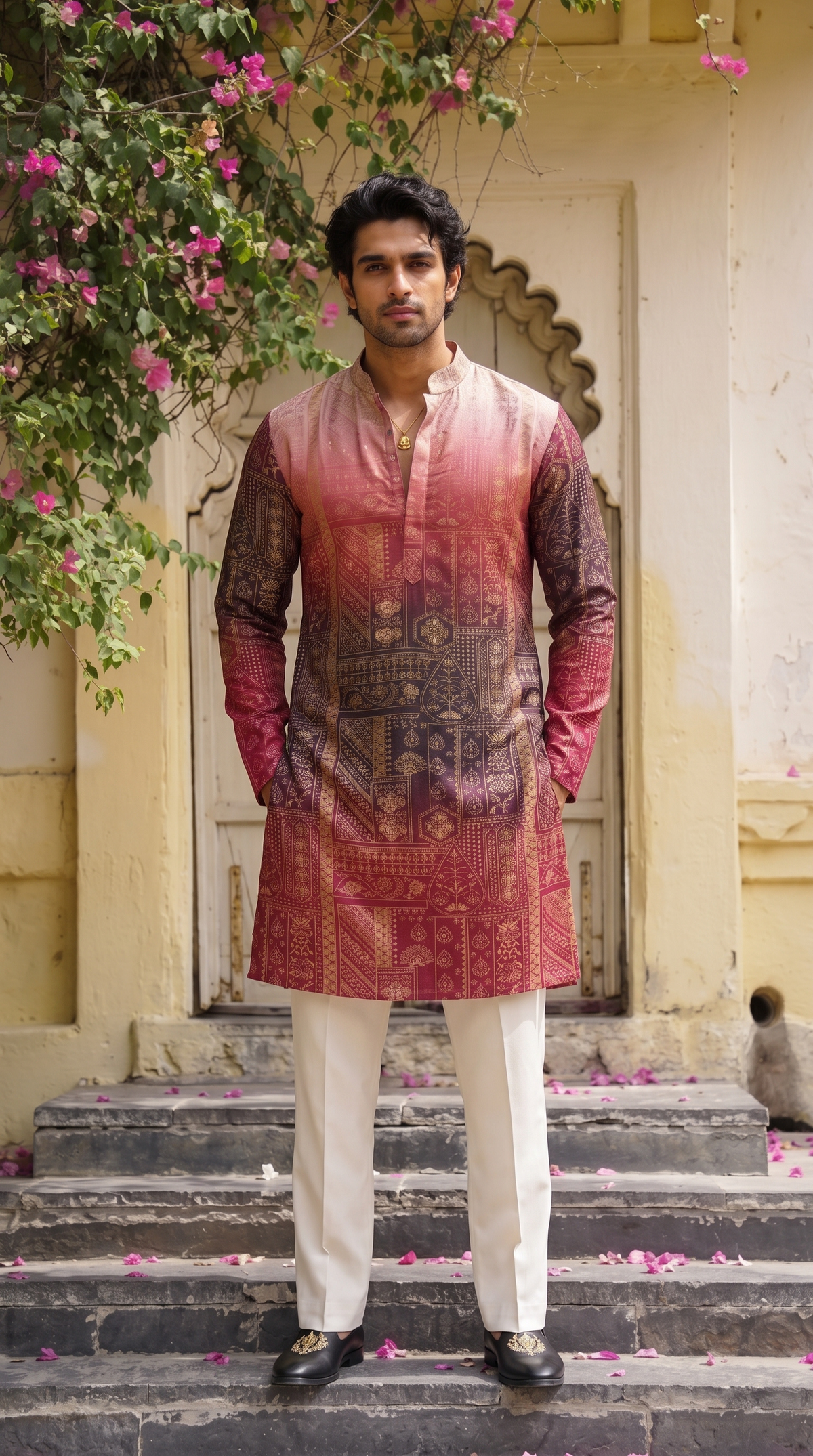 Blush Royale Printed Kurta