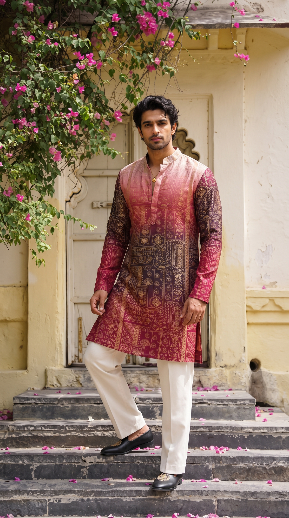 Blush Royale Printed Kurta