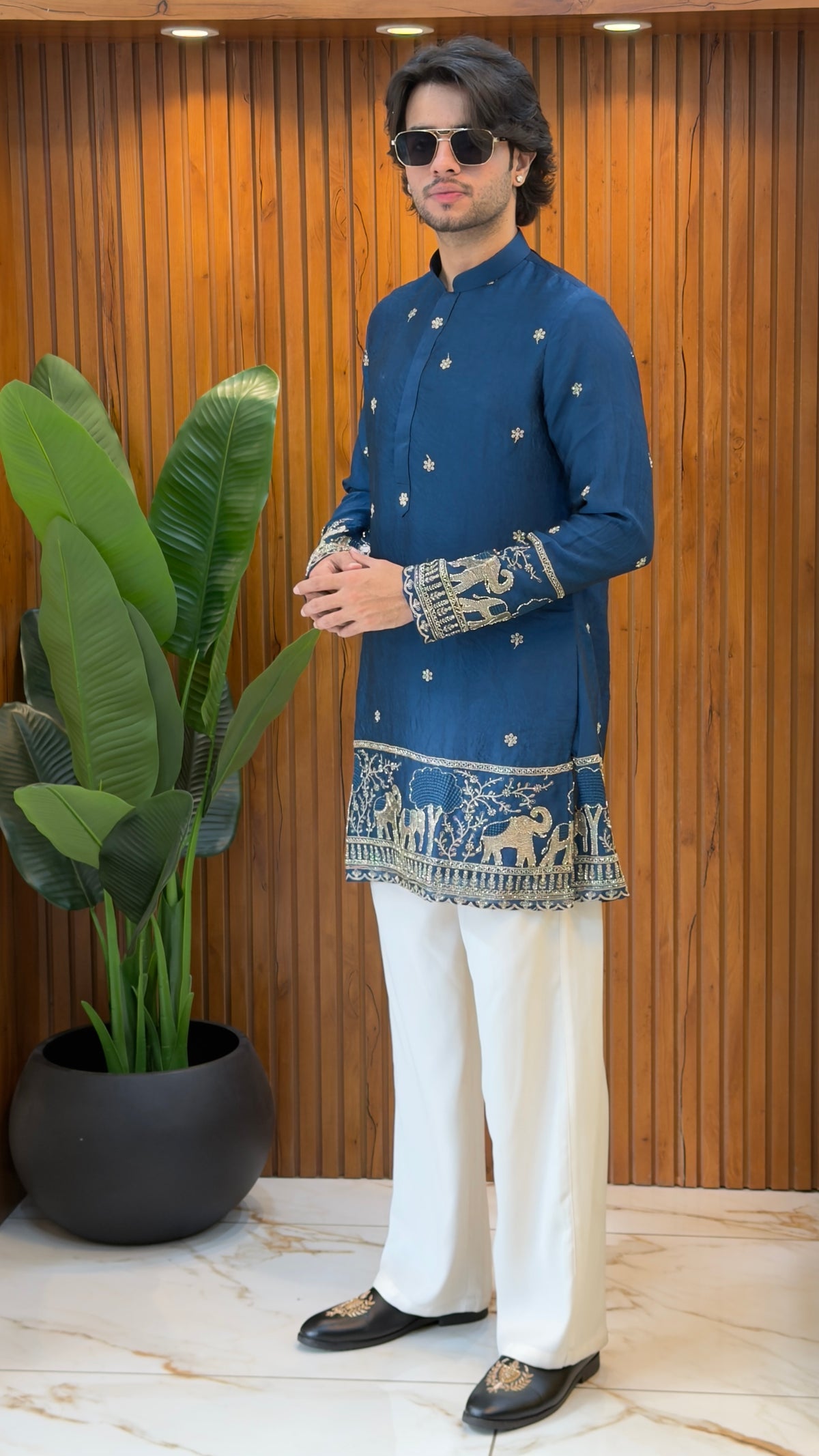 Royal Azure Heritage Kurta