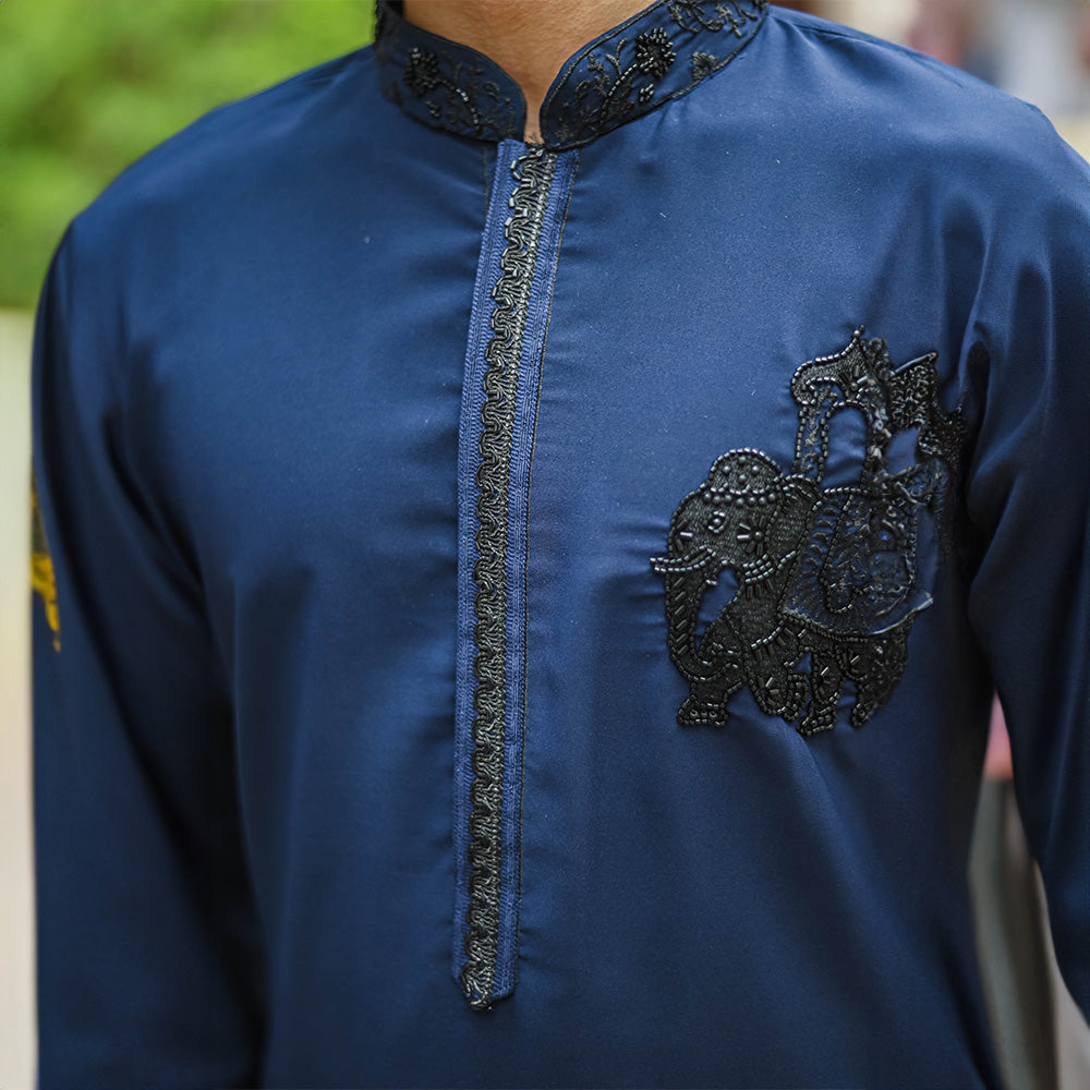 Midnight Luxe Embellished Kurta