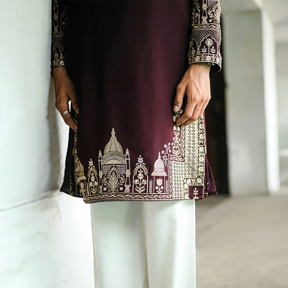 Wine Regal Pichwai Kurta
