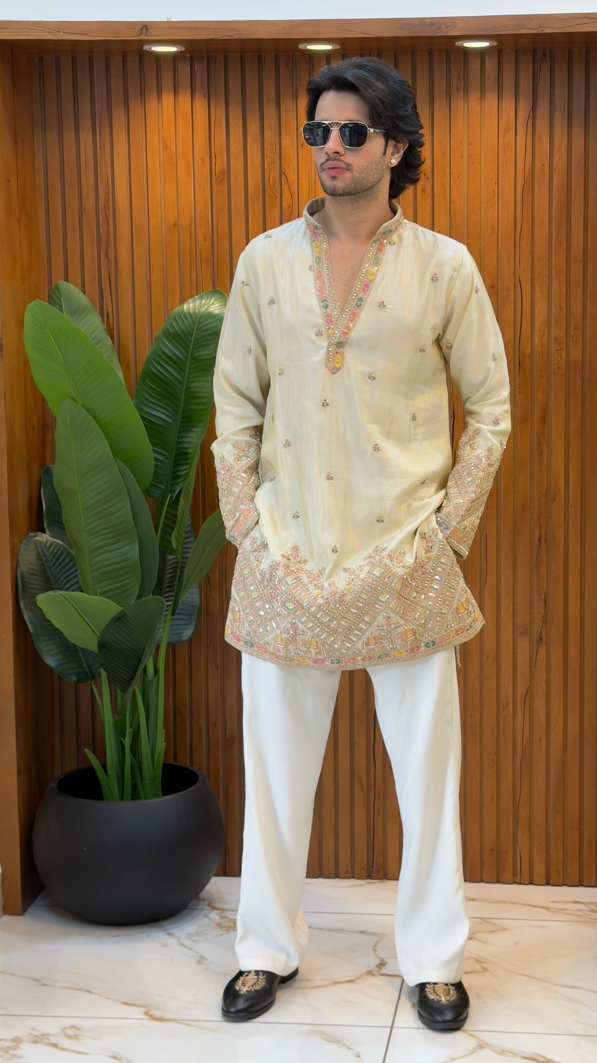 Ivory Mirror Luxe Kurta