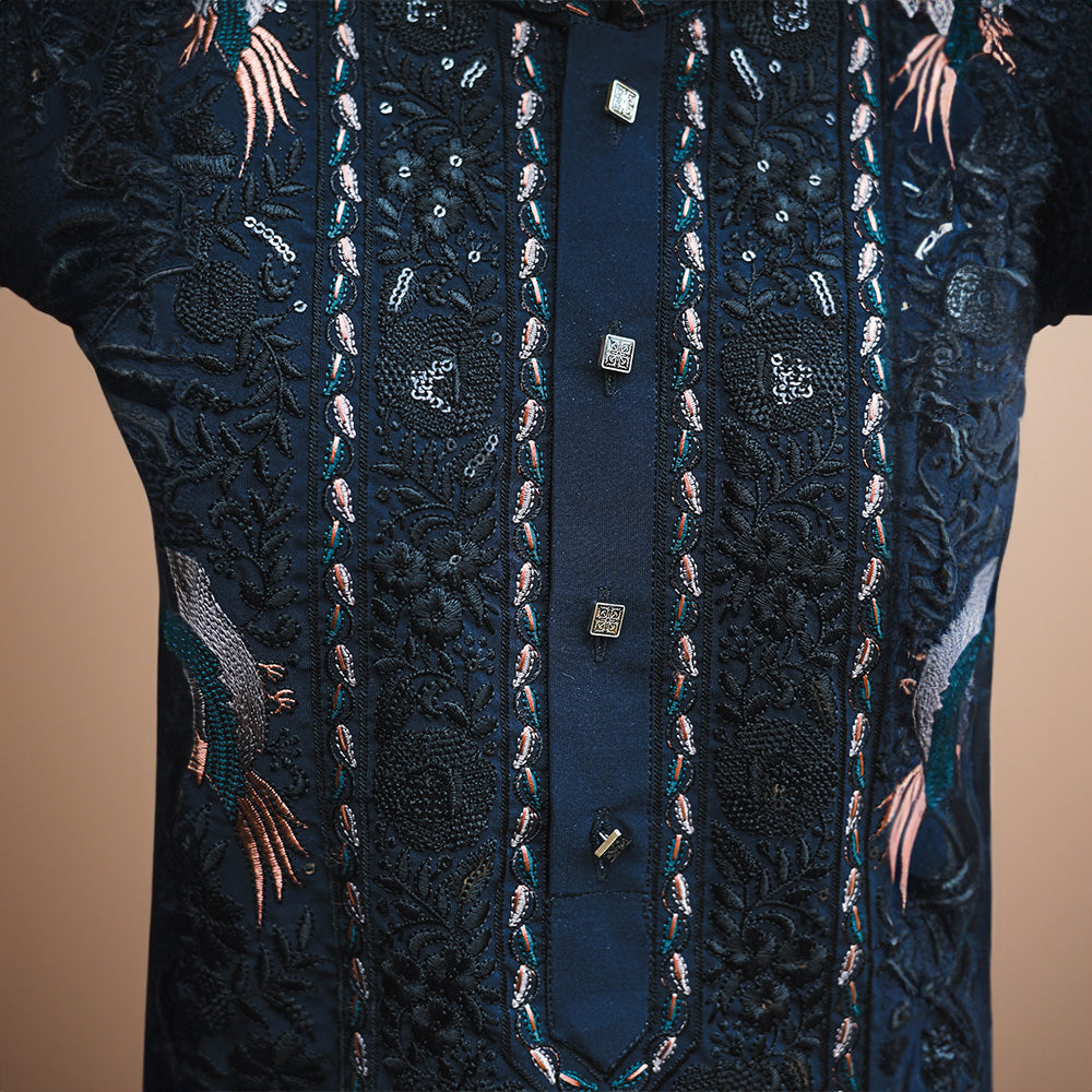 Noir Majesty Pichwai Kurta