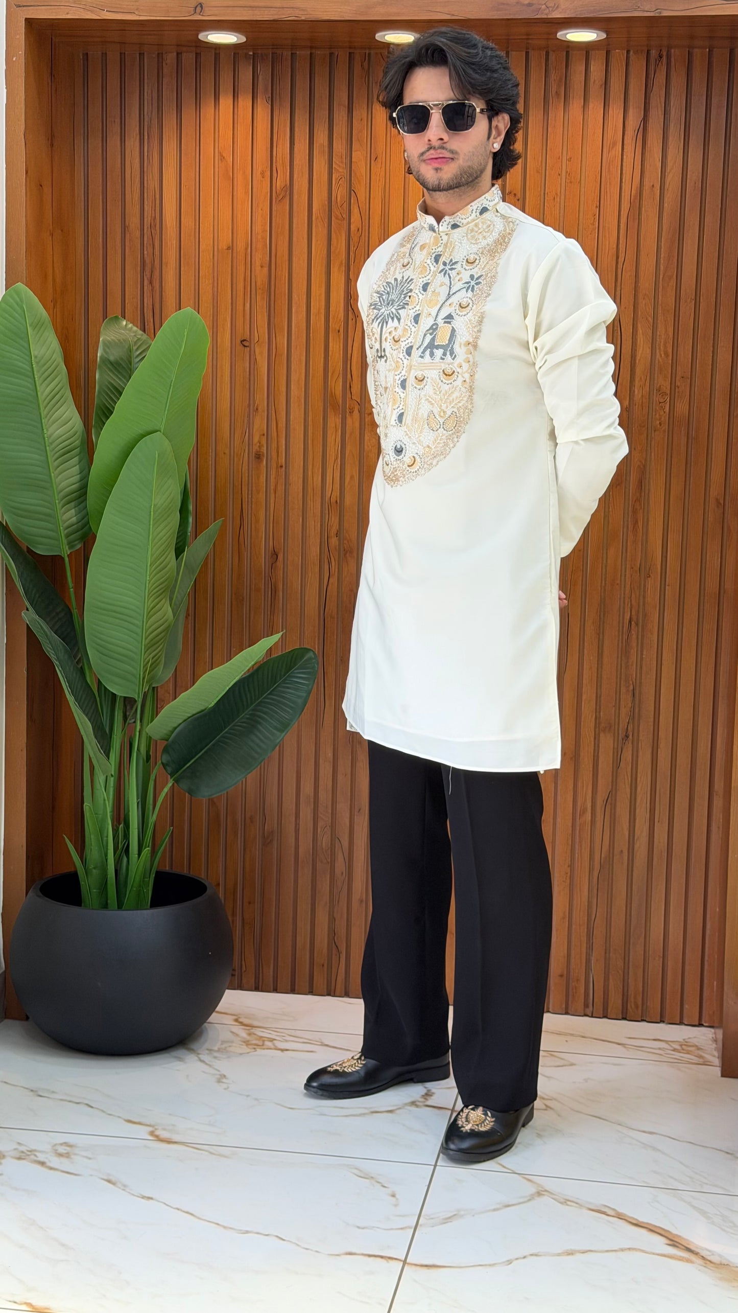 Heavy Handwork Neck kurta