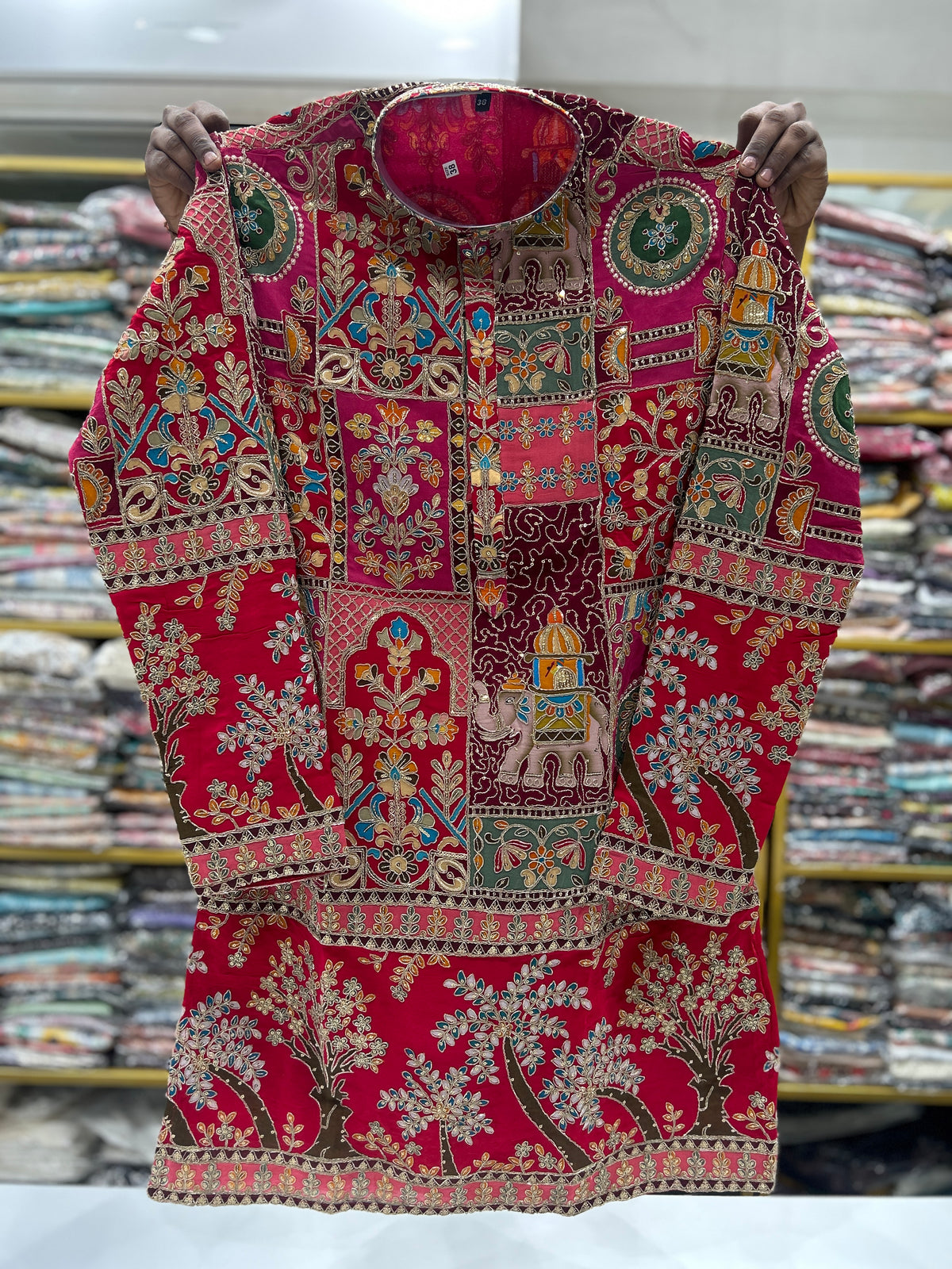Heritage Hot Pink Kurta
