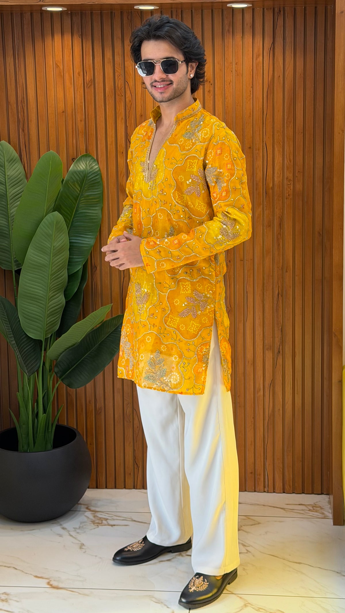 Amber Bloom Designer Kurta