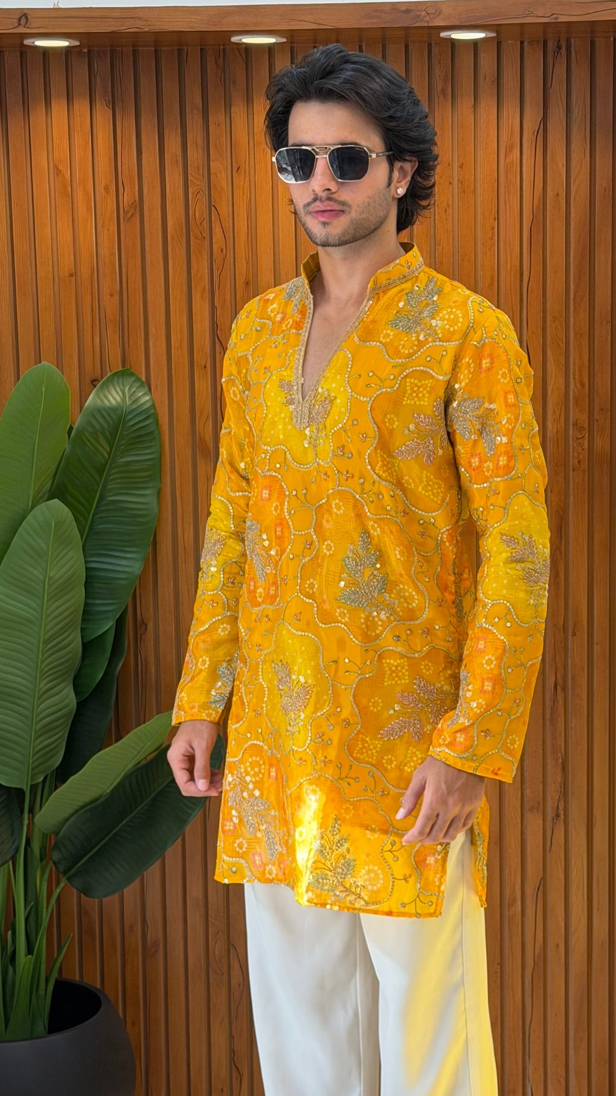 Amber Bloom Designer Kurta