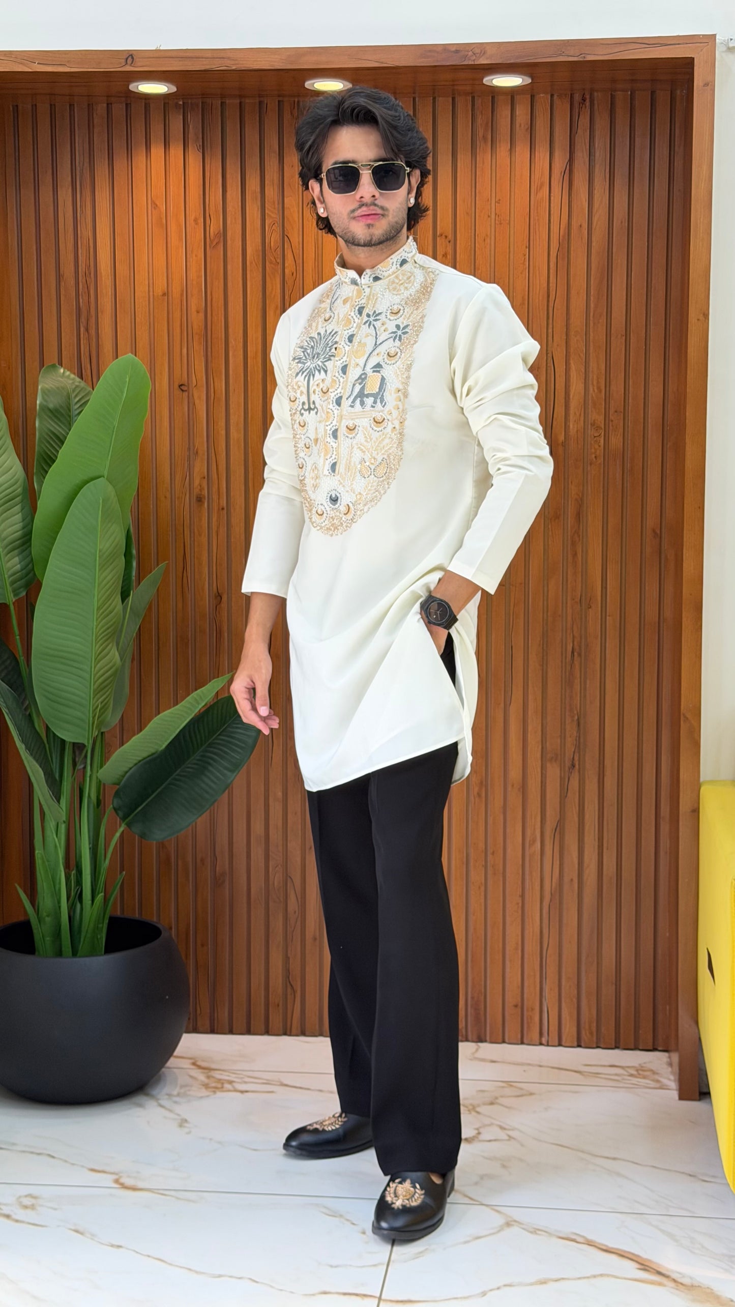 Heavy Handwork Neck kurta