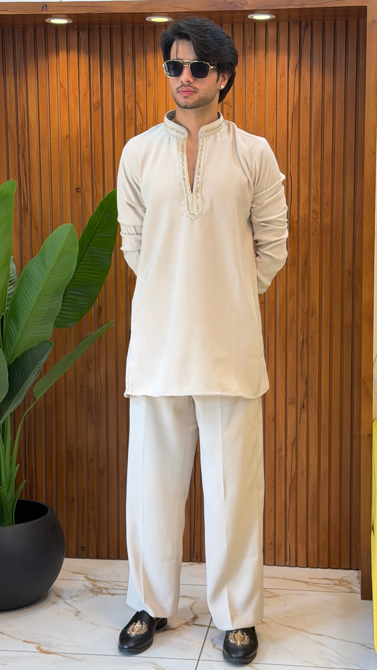 Koren Beige Co-ord Set For Men