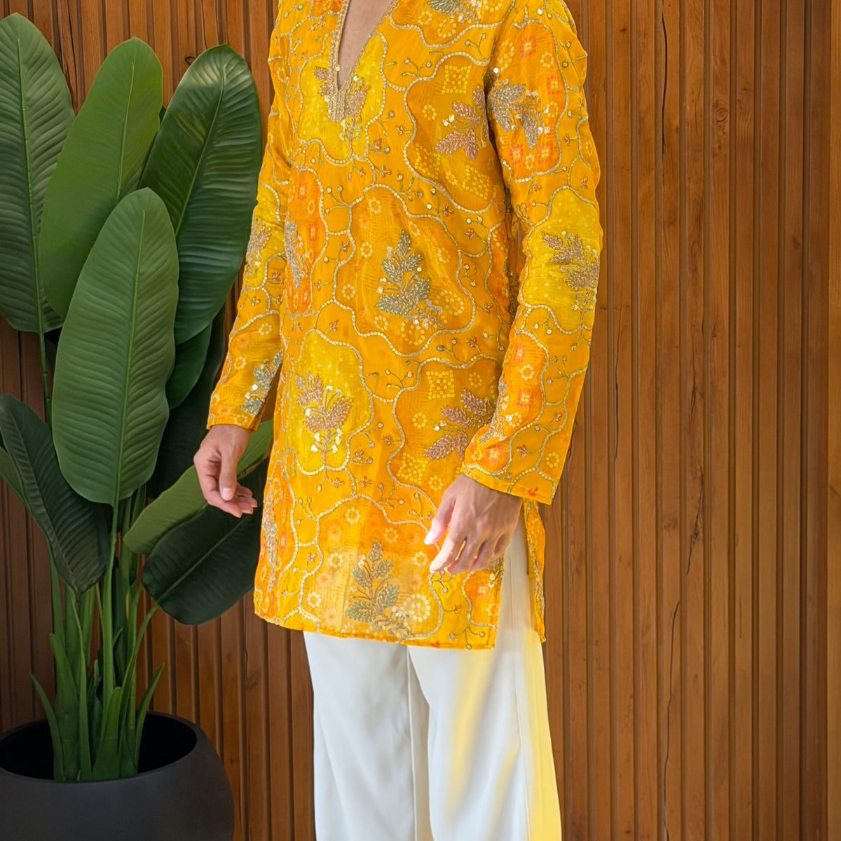 Amber Bloom Designer Kurta
