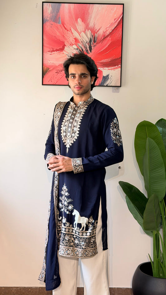 Shehzaada Shawl Kurta
