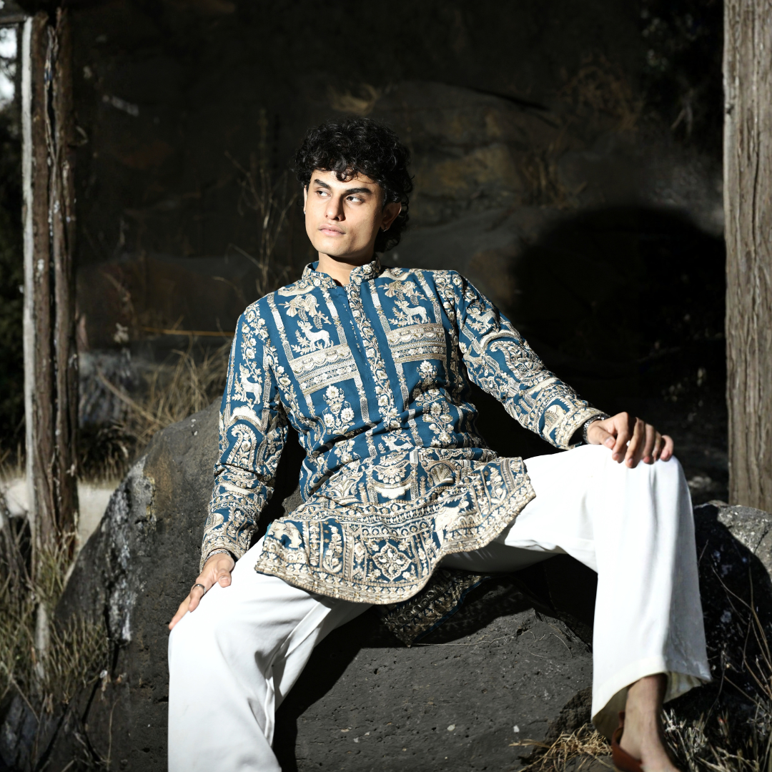 Imperial Blue Majesty Kurta