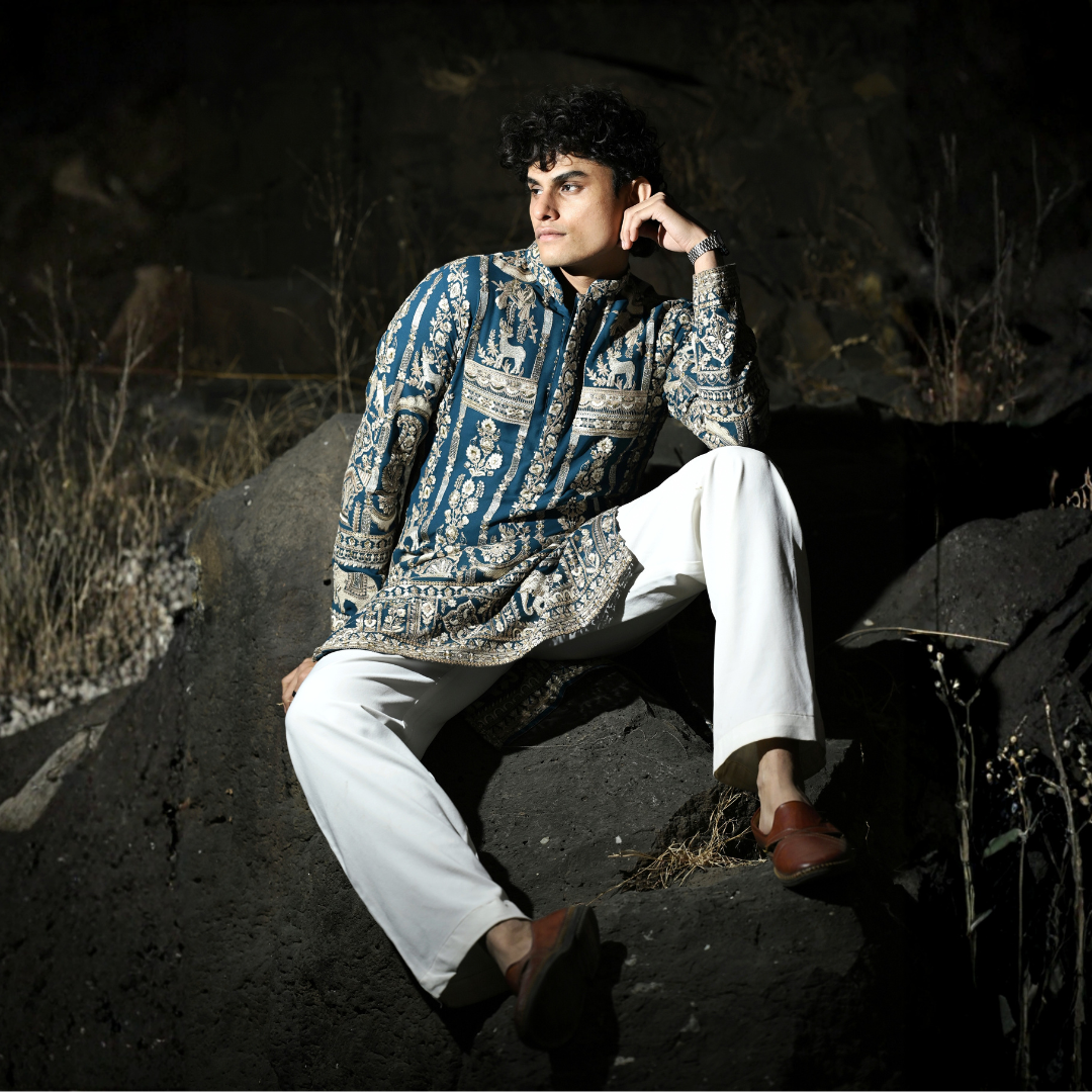Imperial Blue Majesty Kurta
