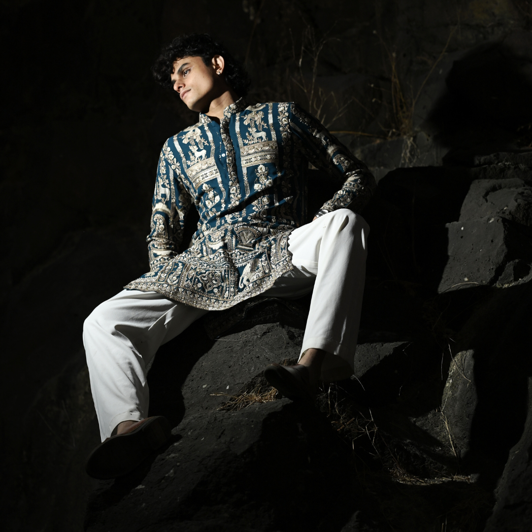 Imperial Blue Majesty Kurta