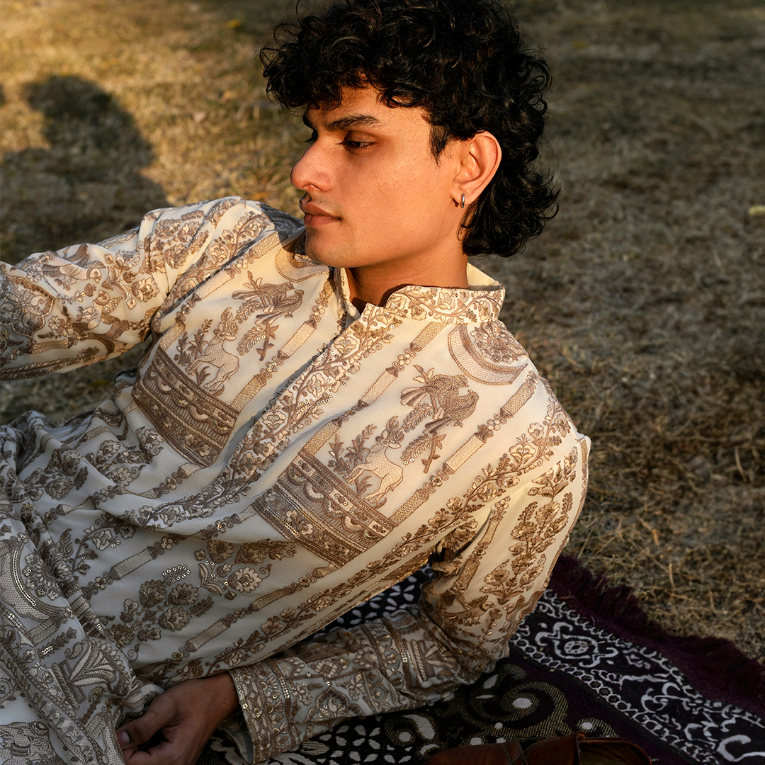 Ivory Vanraj Heritage Kurta