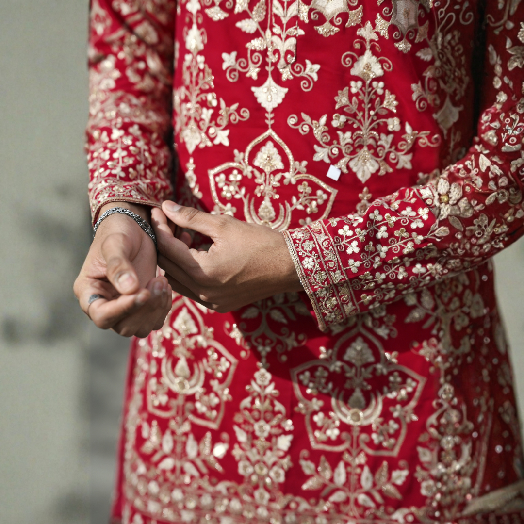 Royal Crimson Heritage Kurta