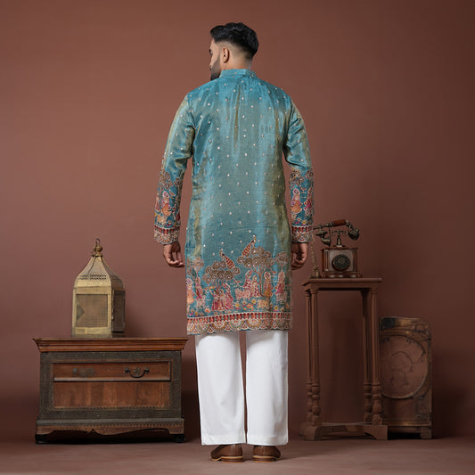 Peacock Court Kurta