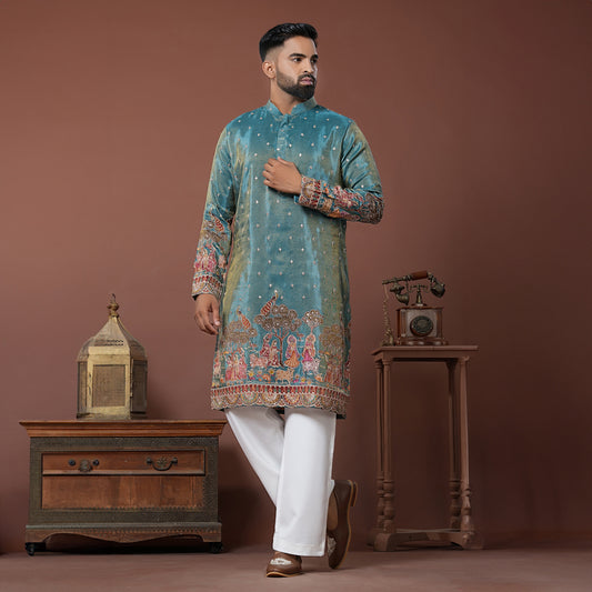 Peacock Court Kurta