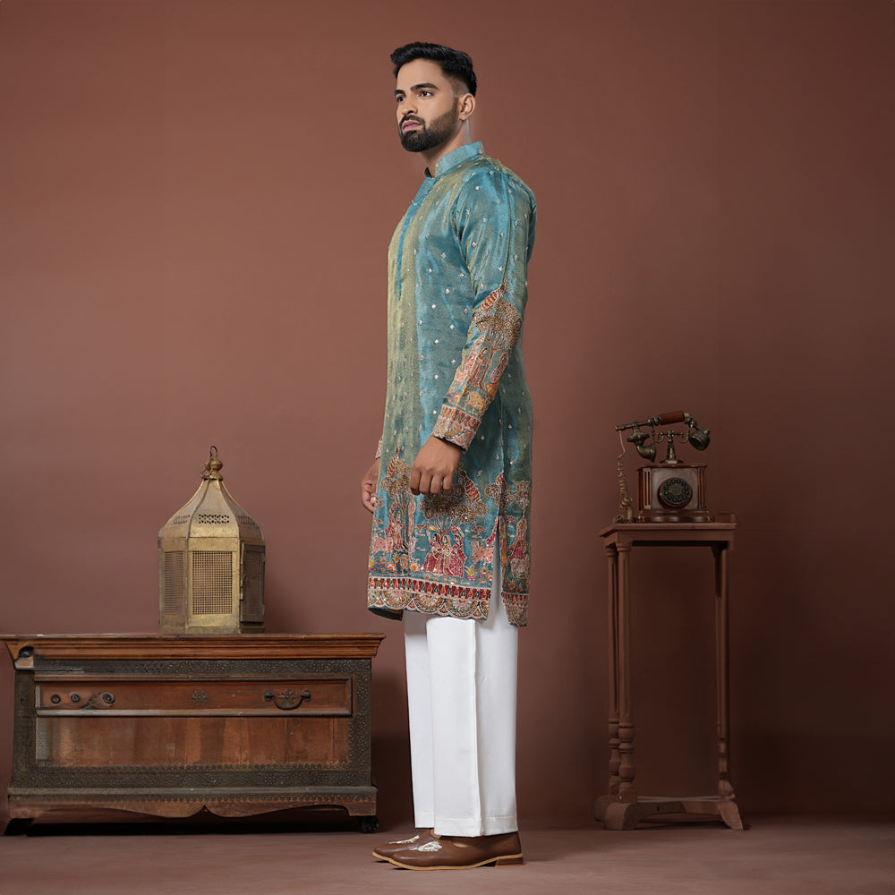 Peacock Court Kurta