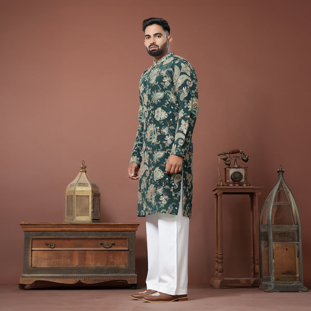 Emerald Elegance Kurta