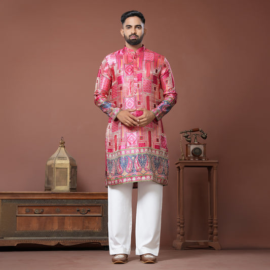 Crimson Royale Kurta