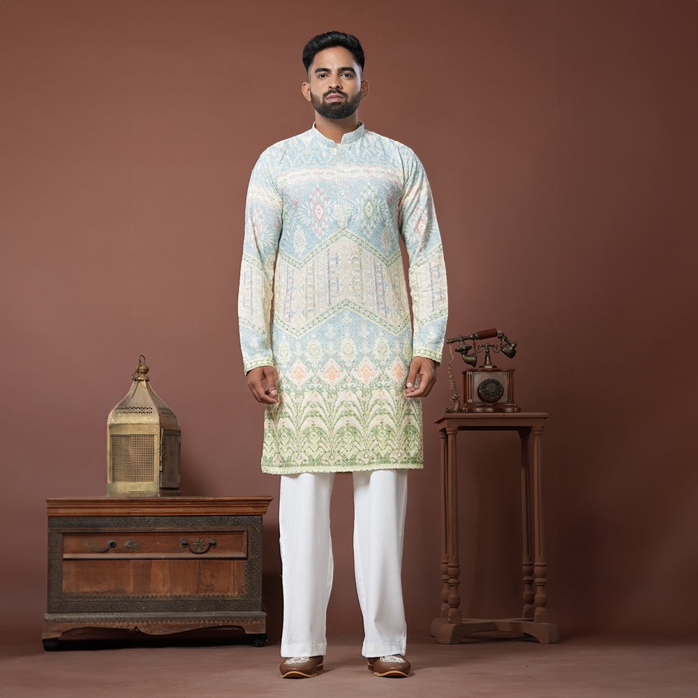 Pastel Heritage Kurta