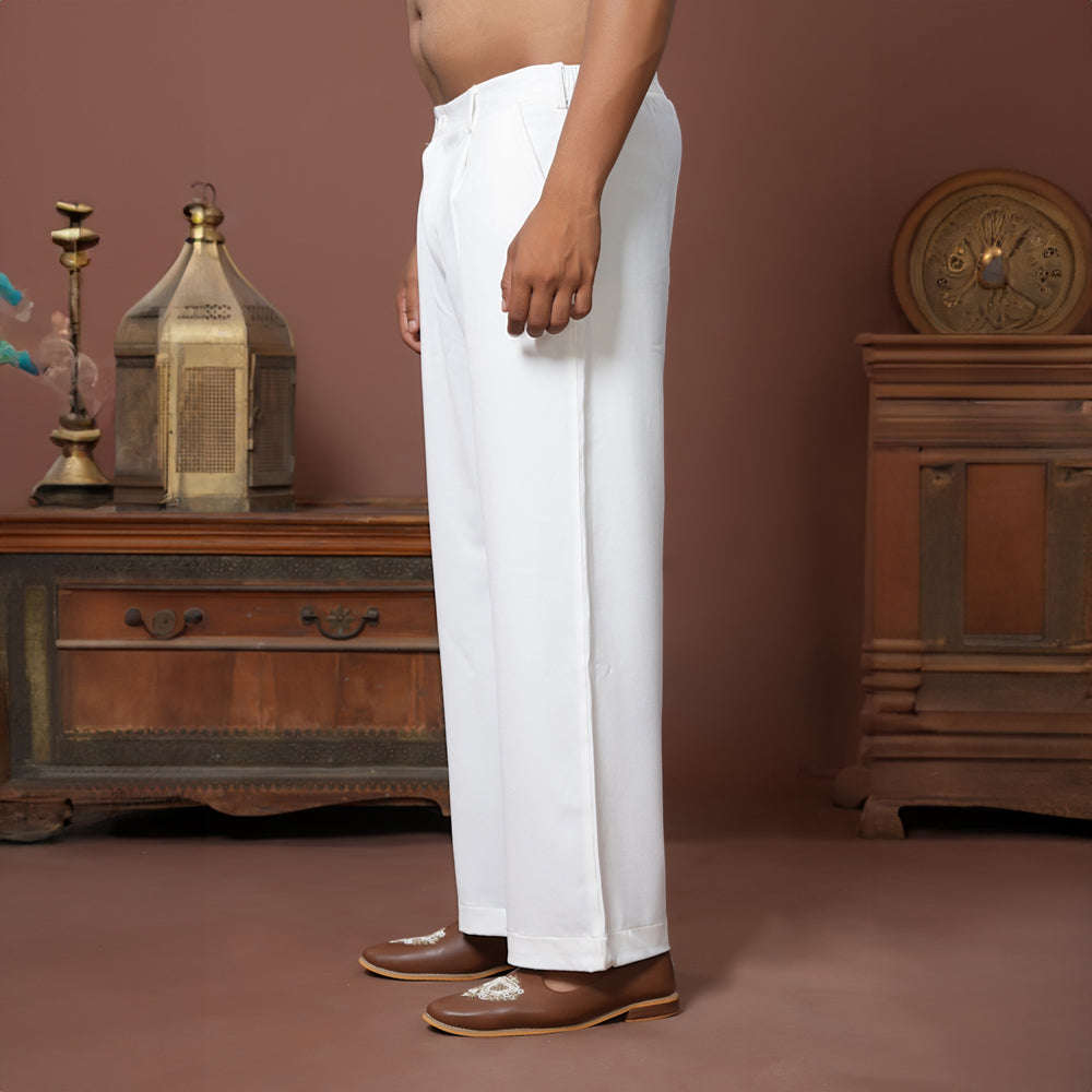 Classic White Loose Pant