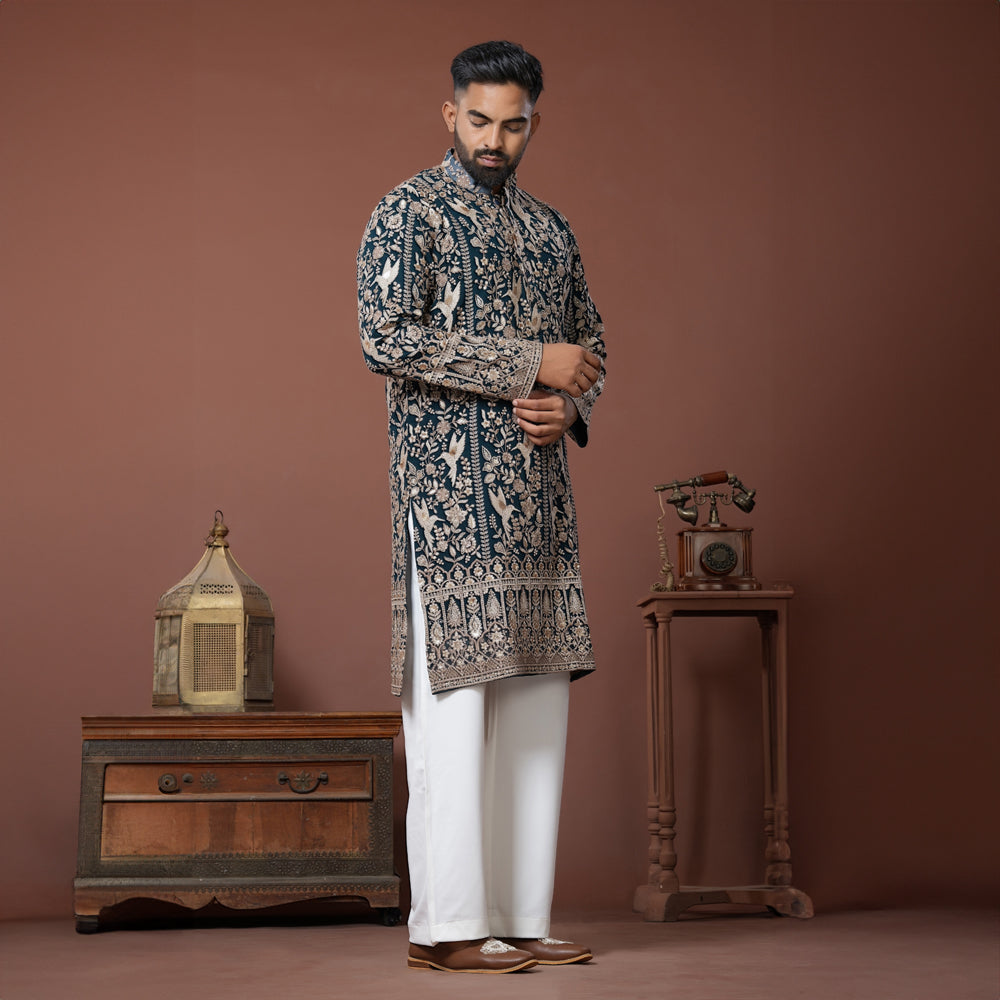 Noir Garden Kurta