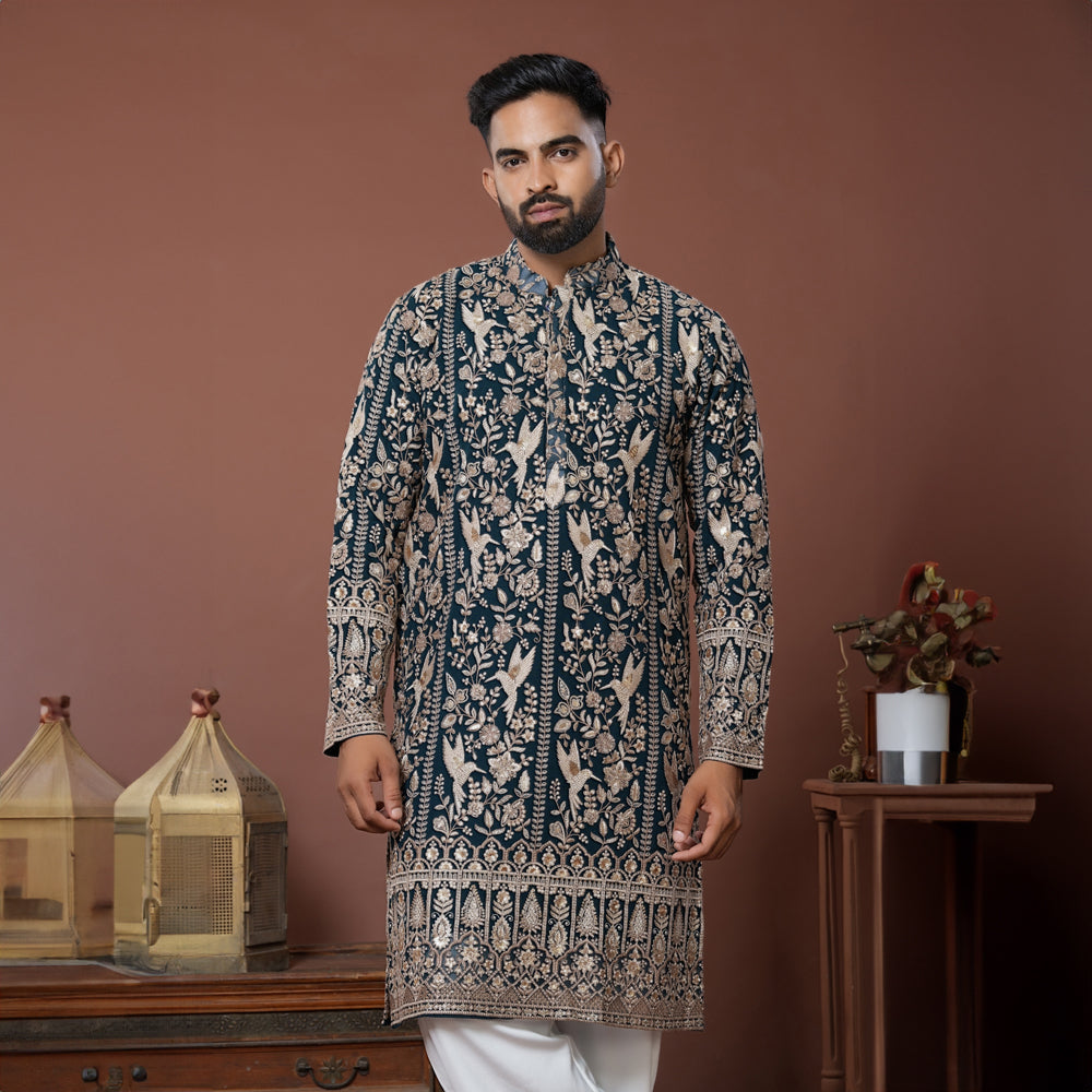 Noir Garden Kurta
