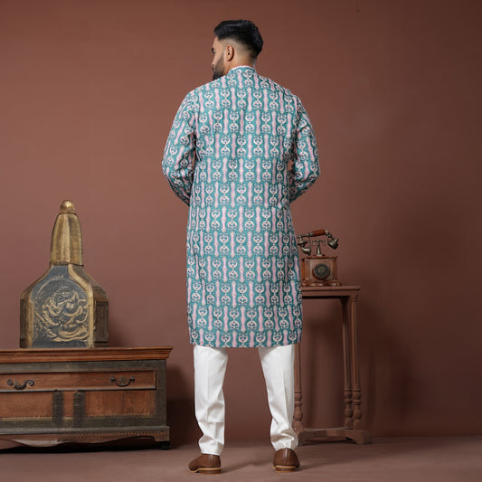 Aqua Bloom Kurta
