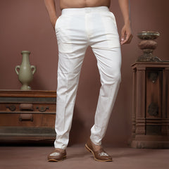 Ivory Classic  Stretchable Elastic Pants