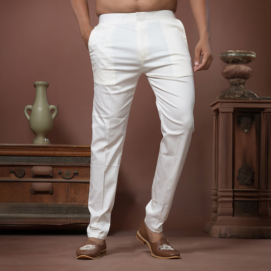 Ivory Classic  Stretchable Elastic Pants