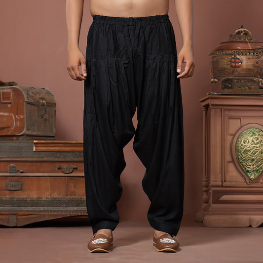 Midnight Draped Patiyala