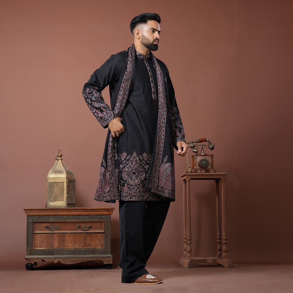 Ebony Regal Kurta Set