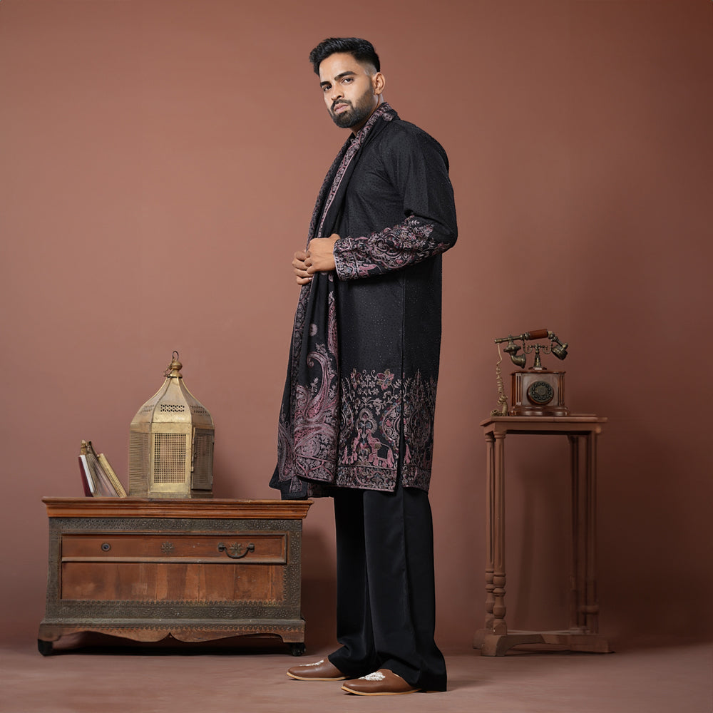 Ebony Regal Kurta Set