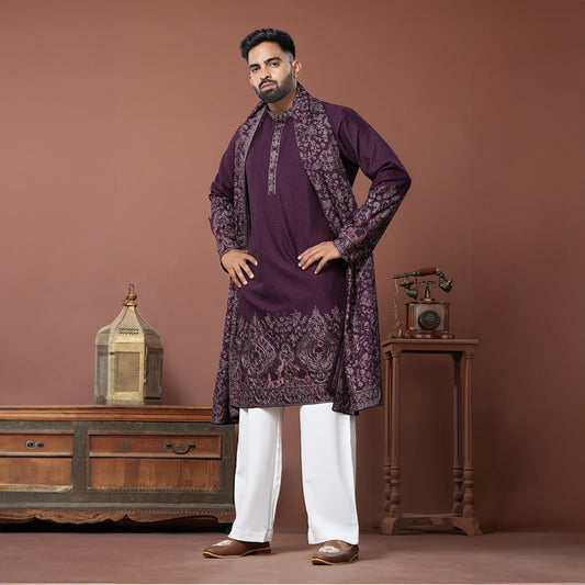 Royal Plum Kurta Set